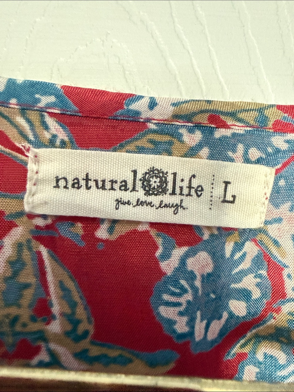 Natural Life Floral Red V-Neck Maxi Dress - - Picture 2 of 5